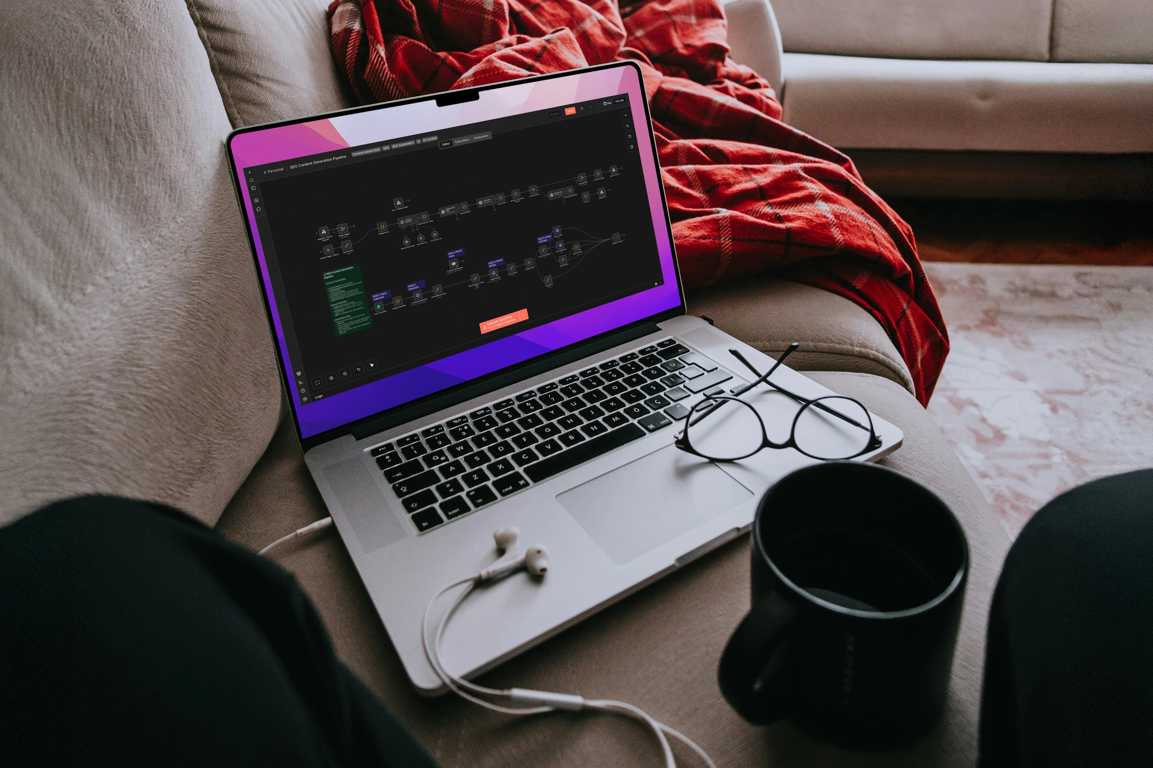 AI automation workflow visualization